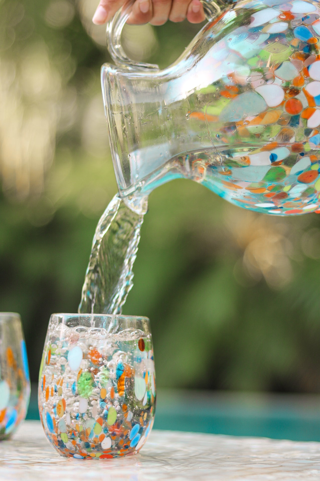 Juego de vasos pinta colores