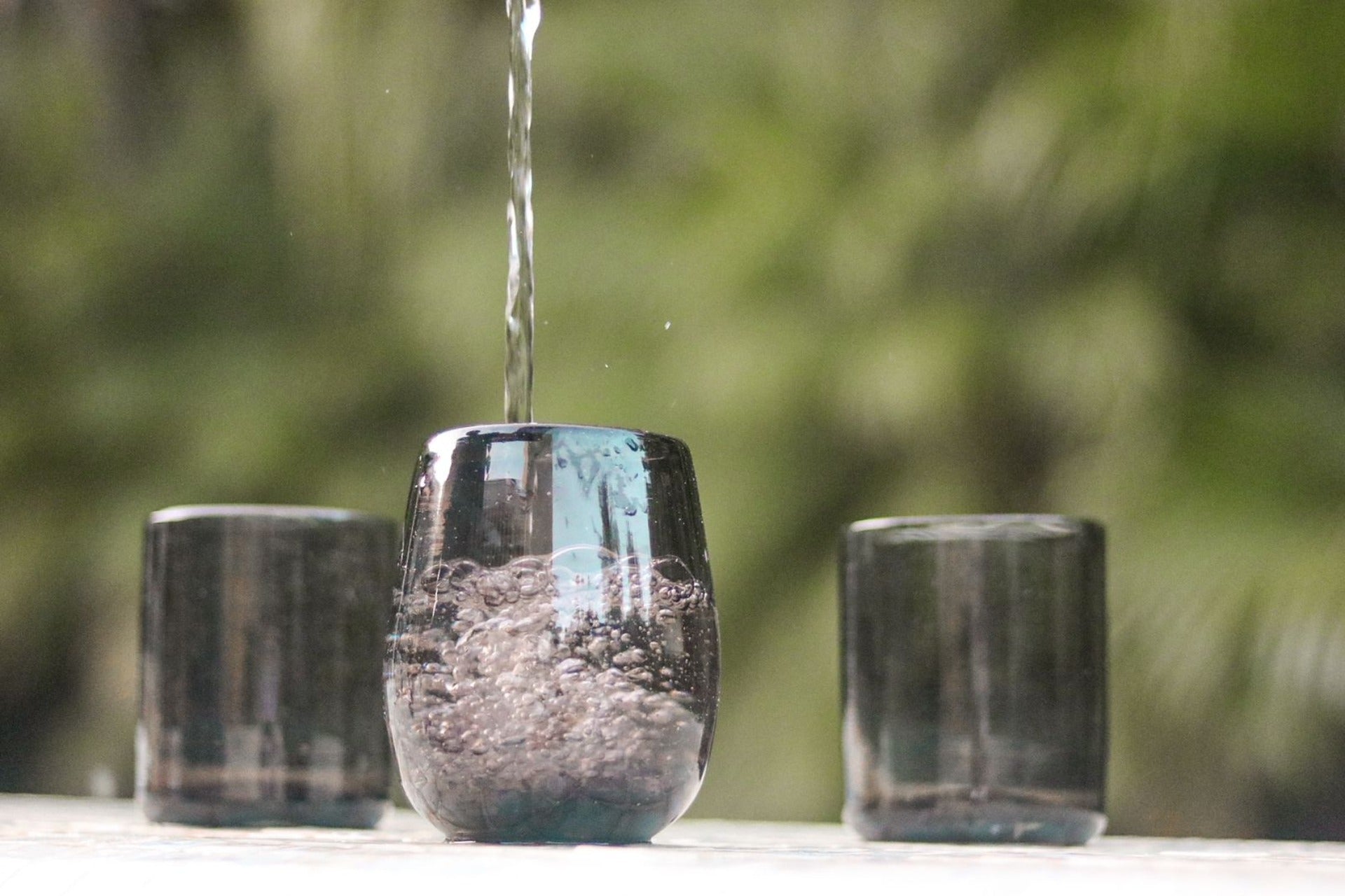 Juego de vasos barril humo